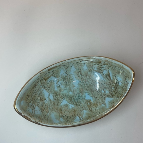 Vintage Mid Century Hand Painted Delft Holland Ceramic Trinket Dish - Picture 2 of 8